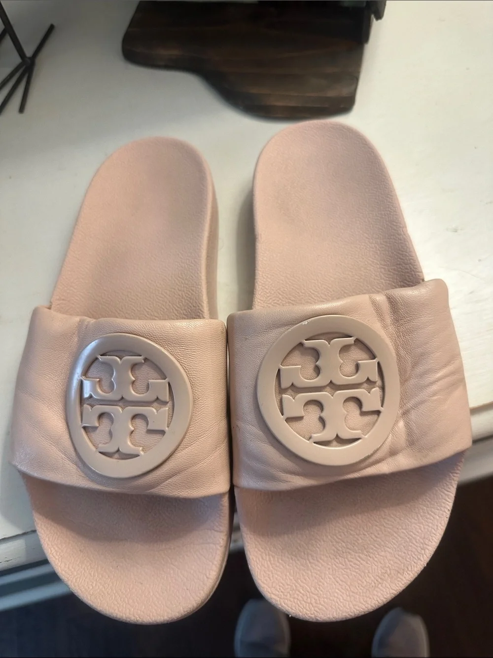 Tory Burch Blush Pink Slides size 7